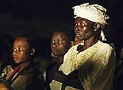 Central African Republic villagers watch Jesus film