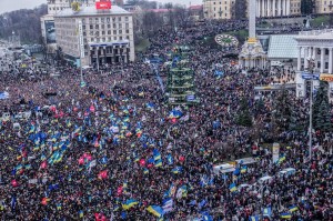 Twitter photo from protestors in Ukraine. 