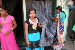 Women in one of Mumbai's red-light districts.  (Image courtesy sandrinecohen22 via Flickr)