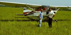 NTBI prepared Macon Hare to deal with three in-flight incidents, one of which involved the propeller coming apart over the jungle, ripping the engine out of its mounts and forcing a landing on a village soccer field. (Photo courtesy of New Tribes Mission)