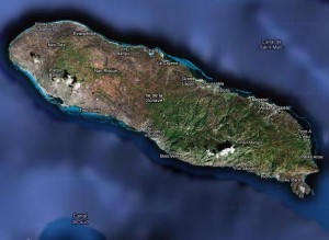 The small island of La Gonave off the coast of Haiti