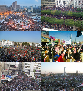 Collage of Arab Spring protests (Credit ليبي via Wikimedia Commons)