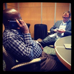 ANM's Alex Mitala and Michael Chanley of INCM speak with MNN.  (Image courtesy ANM)