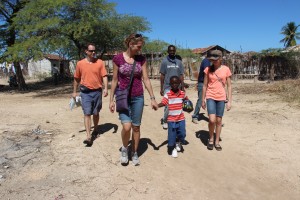 The Gordon family got to meet their sponsored child, 10-year old Mahu.