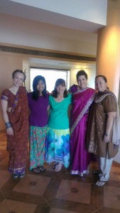Left to Right: Meg, Melissa, Liz, Kaytie and Stephanie  (Image, caption courtesy India Partners)