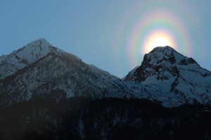 Spring-like conditions at the Winter Olympics.