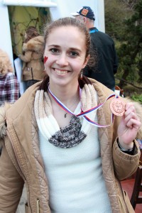 Ruth Mihalik wins bronze medal at Fun Zone competition in Sochi, Russia. 