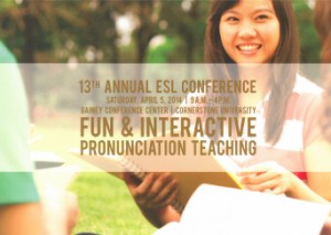 Join Cornerstone University's ESL training conference April 5. 