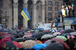 Ukrainians gathered on the Maidan square in central Kiev, and in city squares around the country, for prayer meetings to ask God for His hand to be upon the situation in Ukraine. 