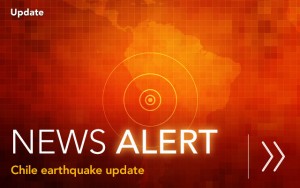 Earthquake and aftershocks hit Chile. 