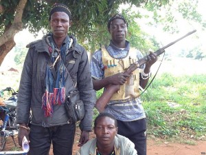 Anti-Balaka militia.  (Image courtesy Bagassi Koura, VOA French via Wikimedia Commons)