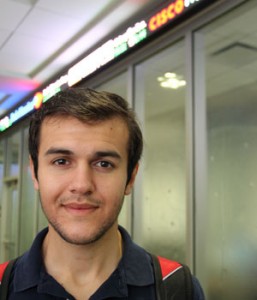 As a business student, Christian spends a lot of his time at the Rawls building on the Texas Tech campus. (photo courtesy of Buckner International)