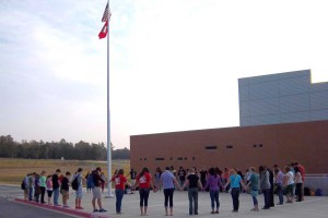 Each fall, "See You At The Pole" gathers U.S. students at the flag pole to pray for their nation. 