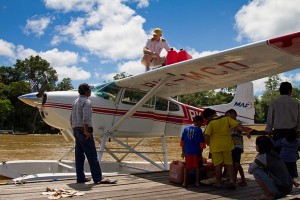 Getting fuel in Kalimantan.