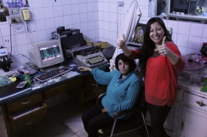 Dr. Jaquelin and her mother Nadya.  (Photo cred: SAT-7)