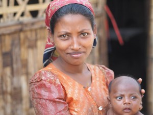 Rohingya mom and baby