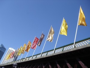 (Photo APEC flags courtesy Flickr/CC/Halans)