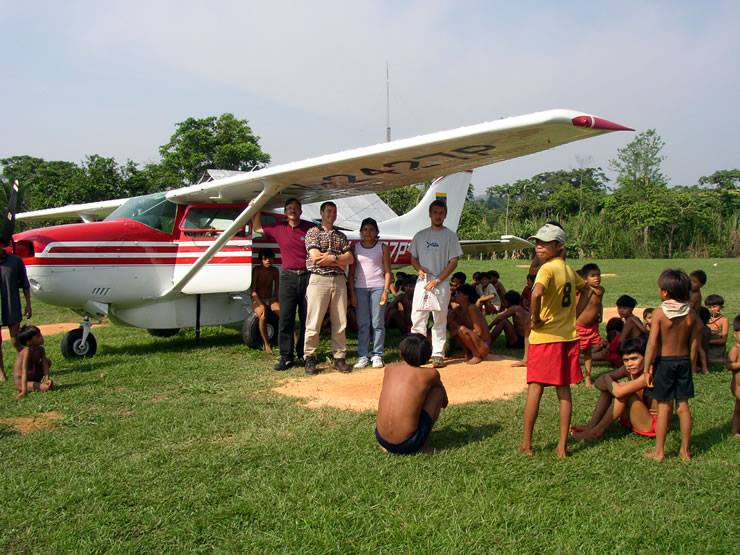 Cessna 206 landing in Brazil