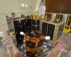 Microsatellites (Photo courtesy of NASA)