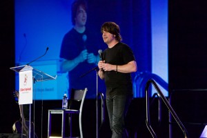 Jimmy Wayne speaking at the 2015 Children's Hope Dinner.  (Photo courtesy Orphan Outreach)