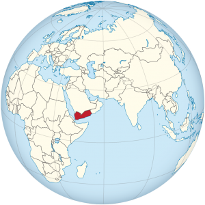 Yemen is located on the southern region of the Arabian peninsula. 