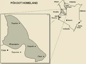(Map of Pokot region courtesy Joshua Project)