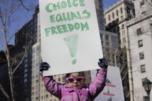 Child at Planned Parenthood rally in NYC.  (Photo credit: Timothy Krause)
