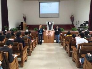 Teaching in a Chinese church.  (Photo courtesy China Partner via Facebook)