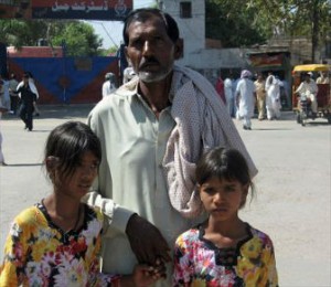 (Photo of Asia Bibi's husband and two of her children/courtesy Open Doors USA)
