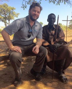 Matt Ellingson poses for a picture with one of the village elders. (Photo courtesy World Concern)