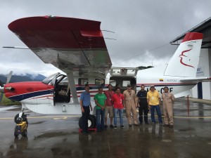 The response team from MAF Affiliate, Alas de Socorro del Ecuador (ADSE), load a Quest Kodiak at their base in Shell. The team spent Sunday evacuating a group of four children injured in Saturday's earthquake along the Northwest coast of Ecuador.