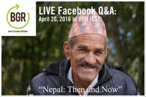 (Photo courtesy of Baptist Global Response via Facebook)