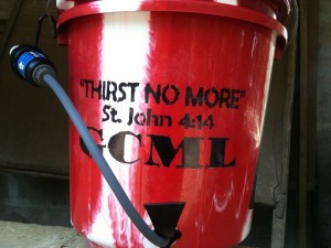GAIN partners are delivering clean water filters to communities, and will continue as God supplies resources. (Photo, caption GAIN) 
