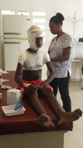 Burns occur from motorcycles, oil lamps, hot food, and more. But the clinic can address other injuries as well. (Photo courtesy of FHWL via Facebook). 