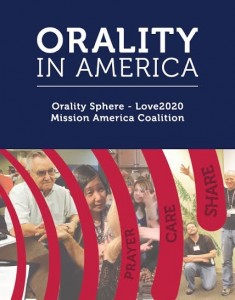 Cover art of "Orality in America" by Ricki Gidoonal.