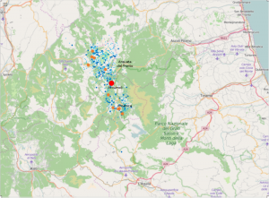 wiuki2016_Central_Italy_earthquake_aftershock_distribution