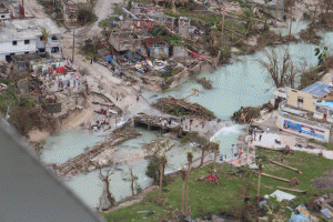 Damage from Hurricane Matthew in southern Haiti. (Photo courtesy of Tim Schandordff)