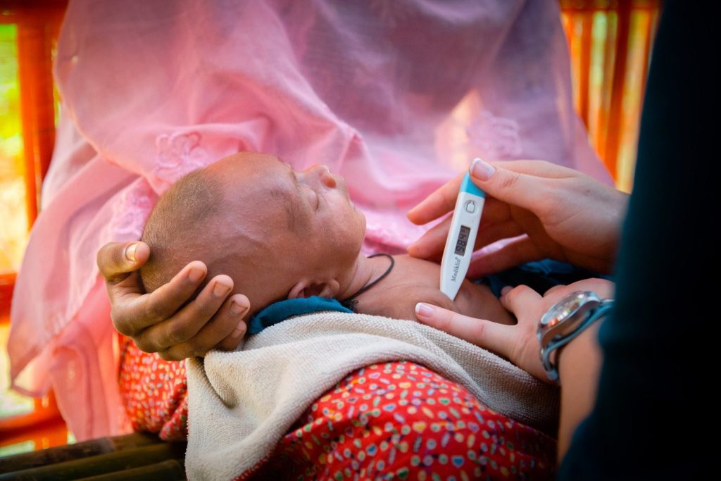 Rohingya refugees baby infant child medical facility