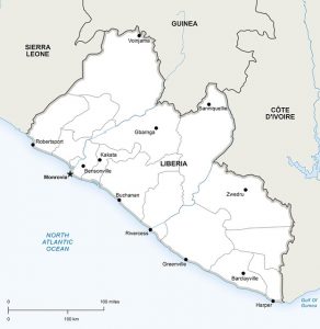 liberia - map - pixabay