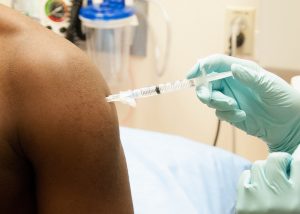 DRC, DR Congo, ebola, vaccination, shot, nurse, medical, needle