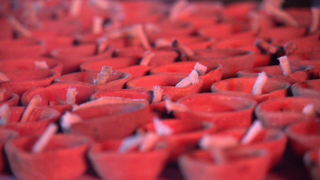 hare krishna, india, lanterns