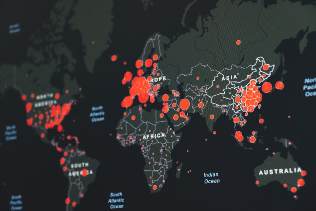 covid-19, coronavirus, world map