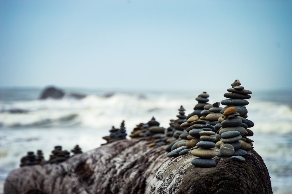 rocks, sea