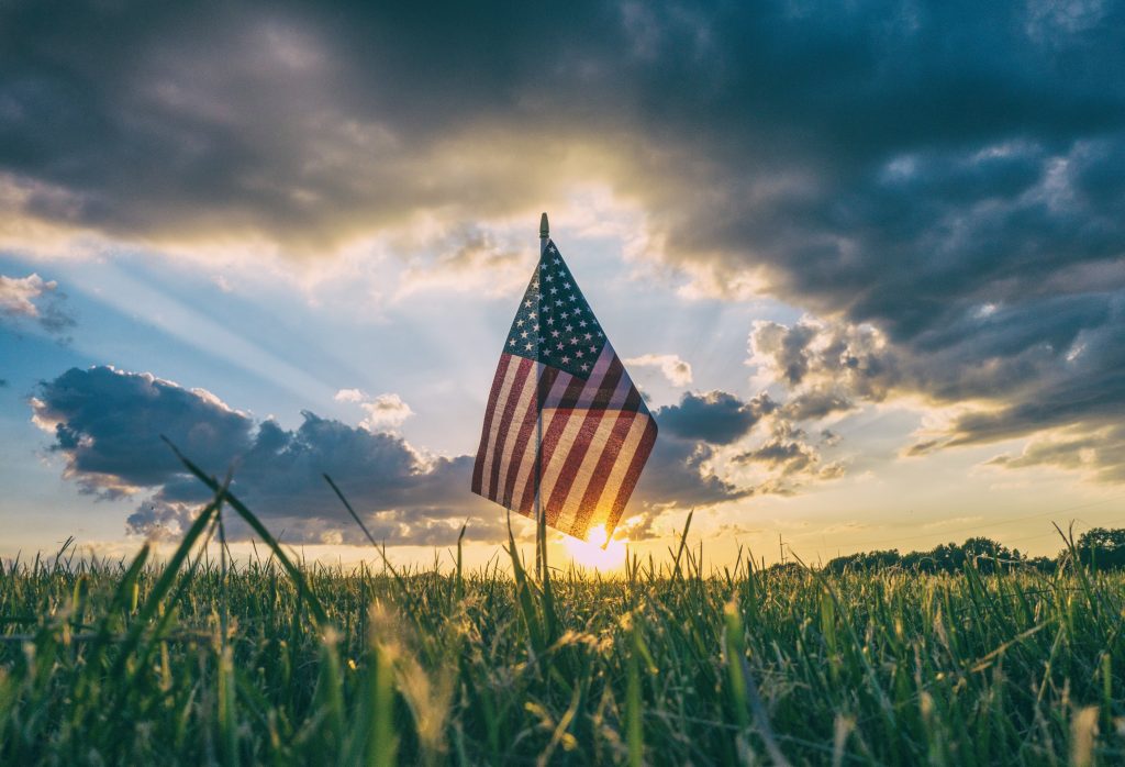 american flag, unsplash