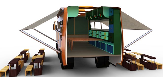 Tent Schools International funding a truck school in Lebanon