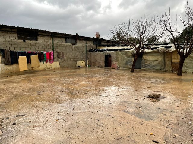 Floodwaters swamp “banana camps” in southern Lebanon