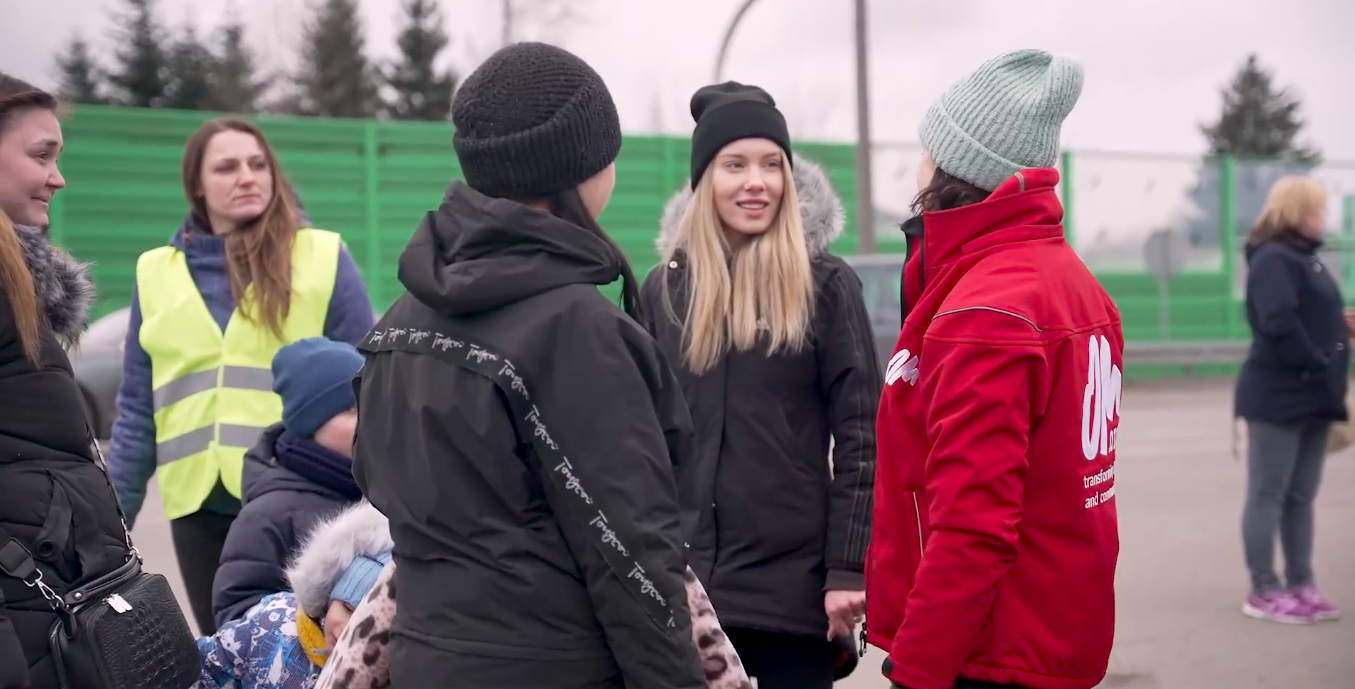 OM gives help to Ukrainian refugees