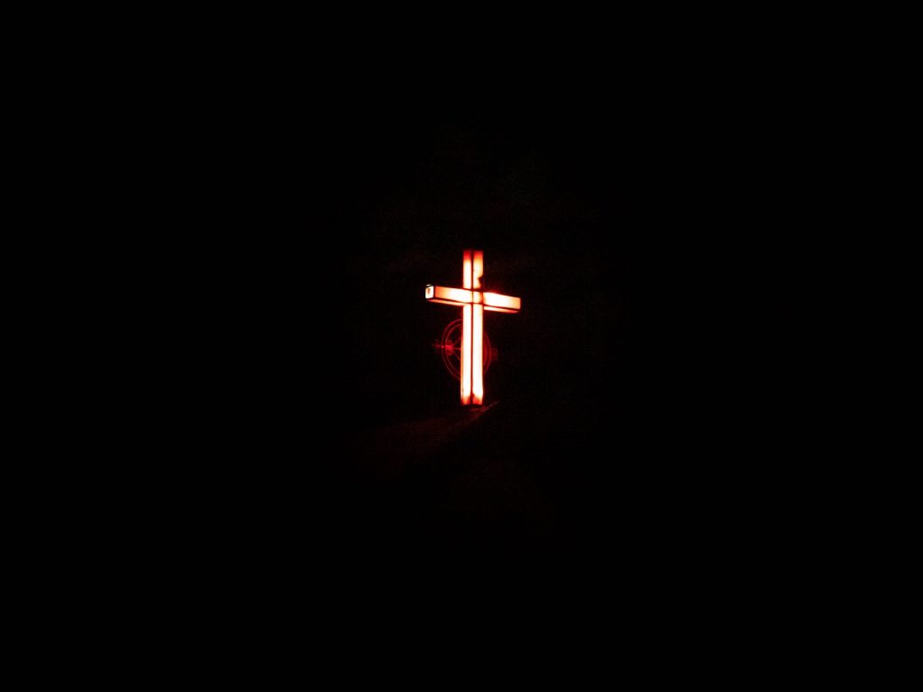 cross, light, dark