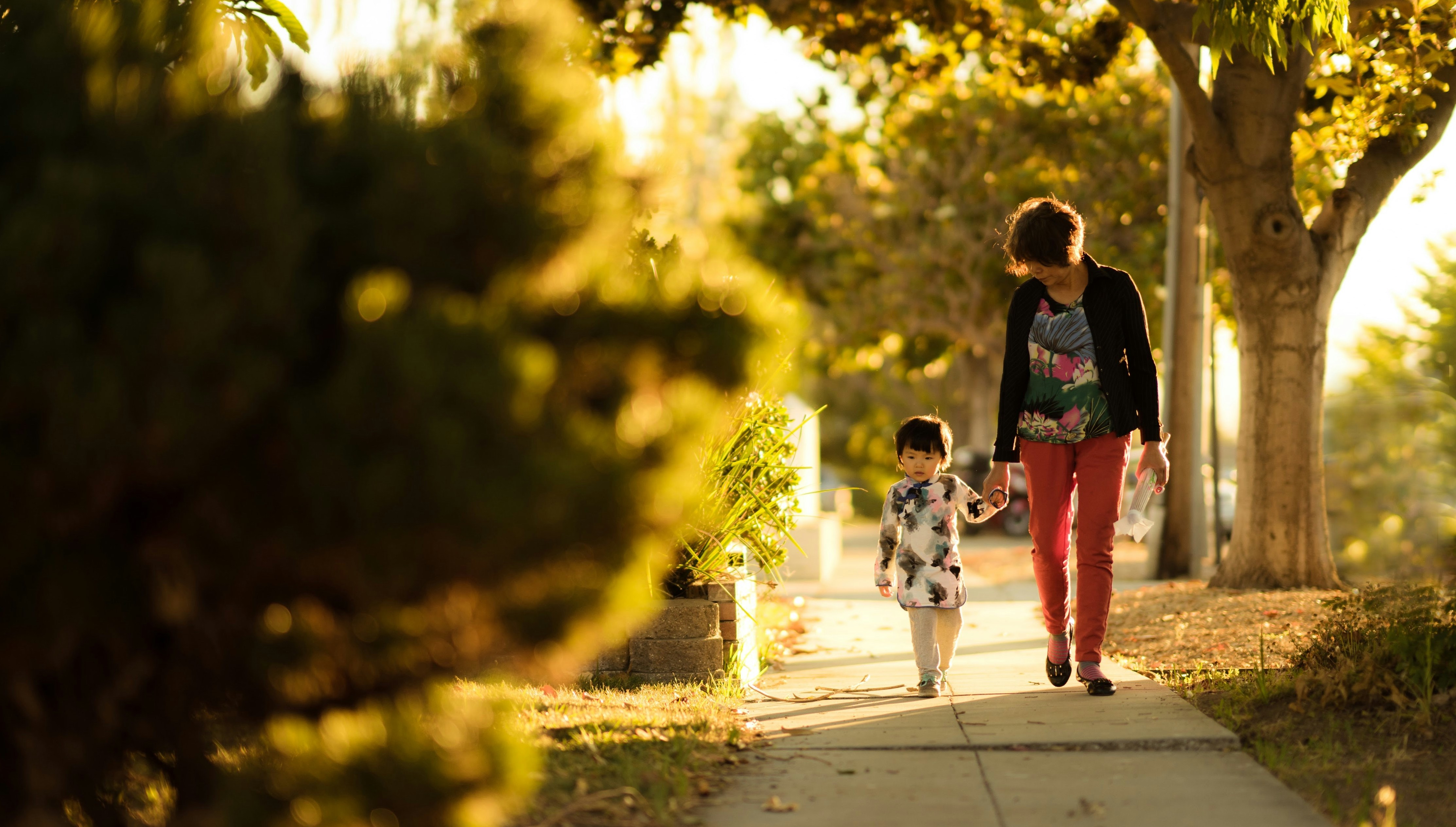 smaller, Unsplash stock photo, child, grandchild, grandmother, toddler