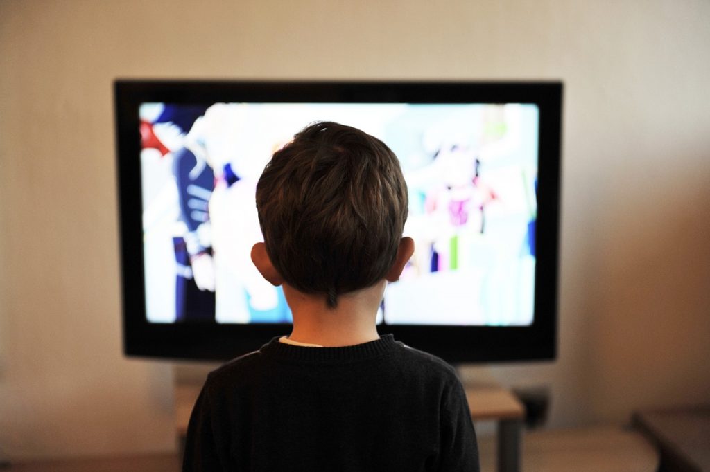 Pixabay, stock photo, child, television, TV